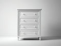 Cassettiera - Legno - 86x45x106 cm - Bianco - Classico