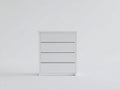 Cassettiera - Legno - 75x42x98 cm - Bianco - Moderno minimalista