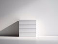 Cassettiera - Legno - 76x43x98 cm - Bianco - Moderno