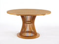 Tavolo da giardino - Legno - 132x132x75 cm - Marrone miele - Stile moderno